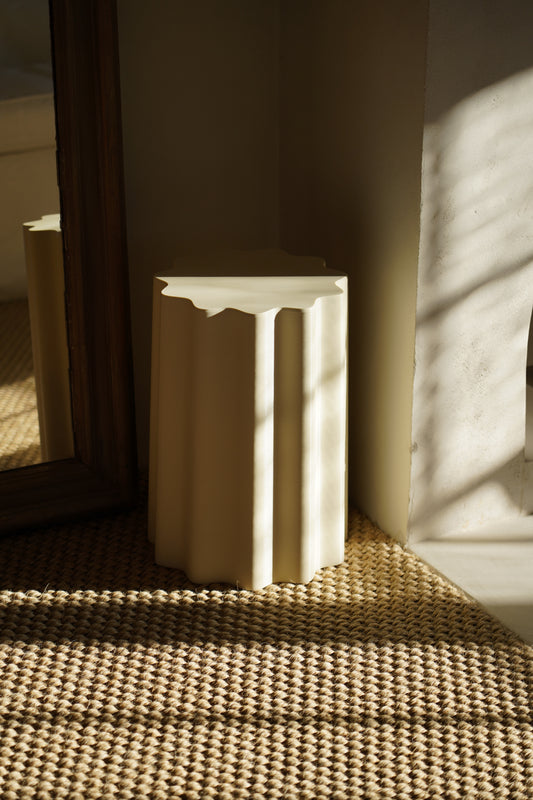 Fluted Side Table - Seconds