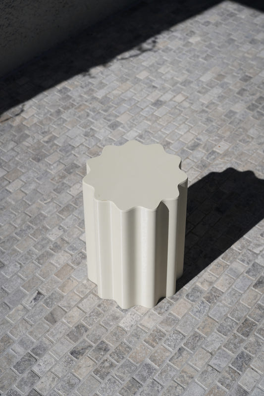 Fluted Side Table - Seconds